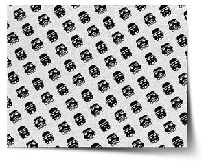Sablio Plagát Star Wars Stormtrooper Pattern šikmý - 60x40 cm