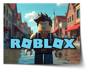 Sablio Plagát ROBLOX Mesto - 60x40 cm