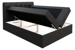 Boxspringová manželská posteľ 160x200 TOMASA 1 - svetlá šedá + topper ZDARMA
