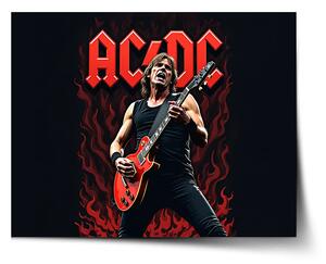Sablio Plagát ACDC Gitarista - 60x40 cm