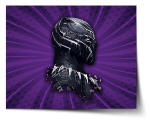 Sablio Plagát BLACK PANTHER z profilu Fialový - 60x40 cm