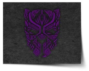 Sablio Plagát BLACK PANTHER wakanda forever Fialový - 60x40 cm