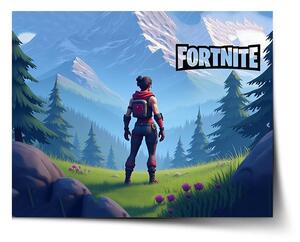 Sablio Plagát FORTNITE Horská krajina - 60x40 cm