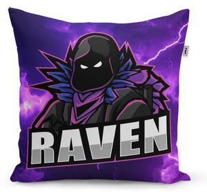 Sablio Vankúš FORTNITE RAVEN Fialová búrka - 40x40 cm