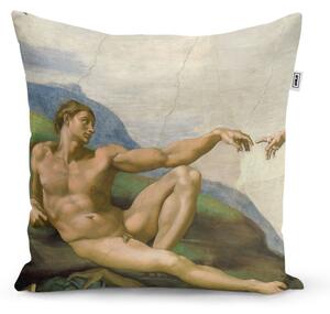 Sablio Vankúš Stvorenie Adama - Michelangelo Buonarroti - 40x40 cm