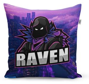 Sablio Vankúš FORTNITE RAVEN Steampunk mesto - 40x40 cm