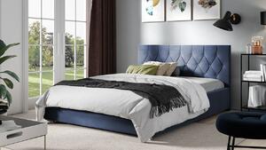 Čalúnená jednolôžková posteľ 120x200 SENCE 3 - modrá