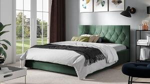 Čalúnená dvojlôžková posteľ 180x200 SENCE 3 - zelená