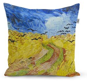 Sablio Vankúš Pšeničné pole s vranami - Vincent van Gogh - 40x40 cm