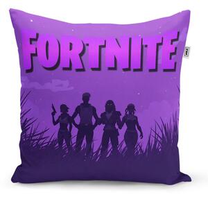 Sablio Vankúš FORTNITE Fialová silueta - 40x40 cm