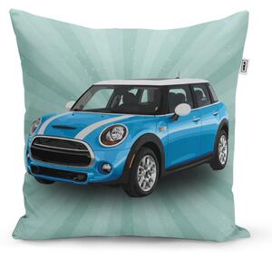 Sablio Vankúš Mini sedan Zelené pozadie - 40x40 cm