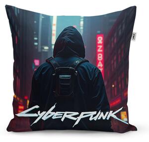 Sablio Vankúš Cyberpunk 2077 Výhľad na mesto - 40x40 cm