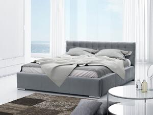 Manželská čalúnená posteľ 160x200 ZARITA - šedá