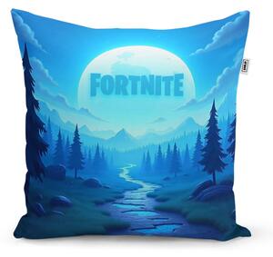 Sablio Vankúš FORTNITE Modré údolie s mesiacom - 40x40 cm