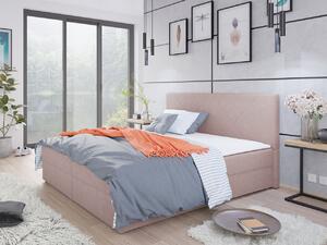 Kontinentálna manželská posteľ 140x200 BALJA 4 - ružová + topper ZDARMA