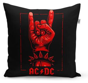 Sablio Vankúš ACDC Červená ruka - 40x40 cm