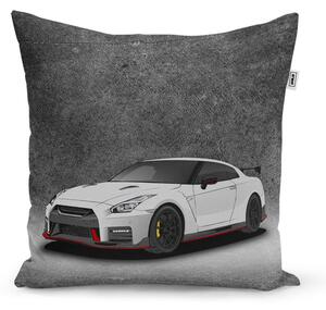 Sablio Vankúš Nissan GTR 35 Sivý - 40x40 cm