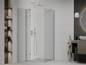 Mexen Roma, sprchovací kút 70 (dvere) x 70 (stena) cm, 6mm číre sklo, chrómový profil, 854-070-070-01-00