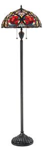 Elstead QZ-LARISSA-FL - Stojacia lampa Tiffany LARISSA 2xE27/100W/230V