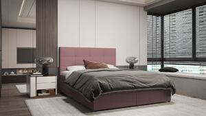 Dizajnová posteľ MALIKA - 160x200, ružová