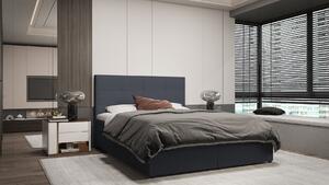 Dizajnová posteľ MALIKA - 160x200, tmavo šedá
