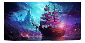 Sablio Uterák Magická plachetnica pod mesiacom - 30x50 cm