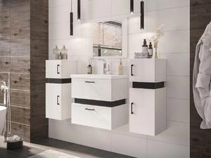 Kúpeľňový set s umývadlom LERA 6 - biely / čierny