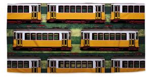 Sablio Uterák Lisabonské historické električky Zelený Pattern - 30x50 cm