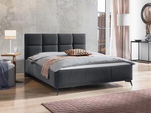 Manželská posteľ s úložným priestorom 140x200 TERCEIRA - šedá