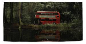 Sablio Uterák Červený poschodový autobus - 30x50 cm