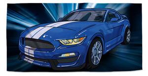 Sablio Uterák Mustang Modré pozadie - 30x50 cm
