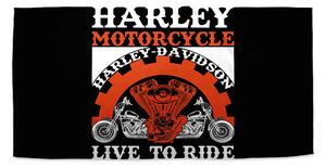 Sablio Uterák Harley-Davidson Live to ride - 30x50 cm