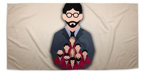 Sablio Uterák Money heist Profesor a jeho tím Béžová - 30x50 cm