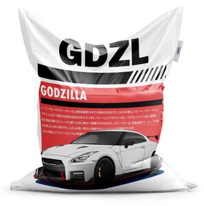 Sablio Sedací vak Nissan GTR 35 Godzilla - 150x100 cm