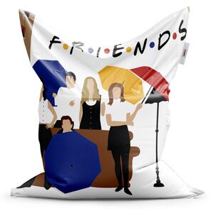 Sablio Sedací vak Seriál Priatelia FRIENDS Gauč pri fontáne - 200x140 cm