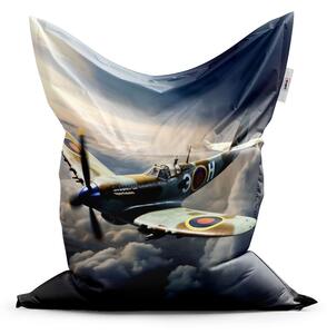 Sablio Sedací vak Stíhačka Spitfire - 150x100 cm