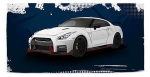 Sablio Uterák Nissan GTR 35 Modrý - 30x50 cm