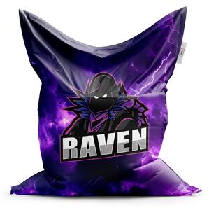 Sablio Sedací vak FORTNITE RAVEN Fialová búrka - 150x100 cm