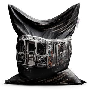Sablio Sedací vak Mestské metro s graffiti - 150x100 cm