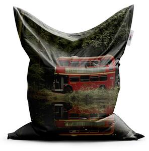 Sablio Sedací vak Červený poschodový autobus - 150x100 cm