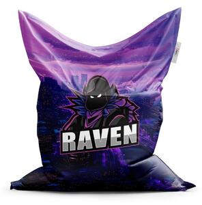 Sablio Sedací vak FORTNITE RAVEN Steampunk mesto - 150x100 cm