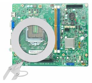 Extol - LED Stmievateľná stolná lampa s lupou LED/8W/5V 2900/4500/7500K biela