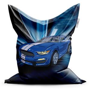 Sablio Sedací vak Mustang Modré pozadie - 150x100 cm
