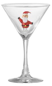 Pohár na koktail s dekoráciou Misa 170 ml Santa Claus