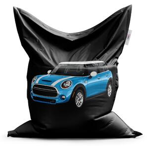 Sablio Sedací vak Mini sedan Čierne pozadie - 150x100 cm