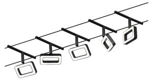 Paulmann 94485 - Súprava 5x LED/4,8 W Kompletný lankový systém FRAME 230 V čierny