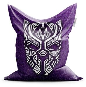 Sablio Sedací vak BLACK PANTHER wakanda forever Biely - 150x100 cm