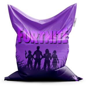 Sablio Sedací vak FORTNITE Fialová silueta - 150x100 cm
