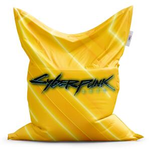 Sablio Sedací vak Cyberpunk 2077 Žltý - 150x100 cm