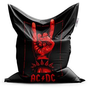 Sablio Sedací vak ACDC Červená ruka - 150x100 cm